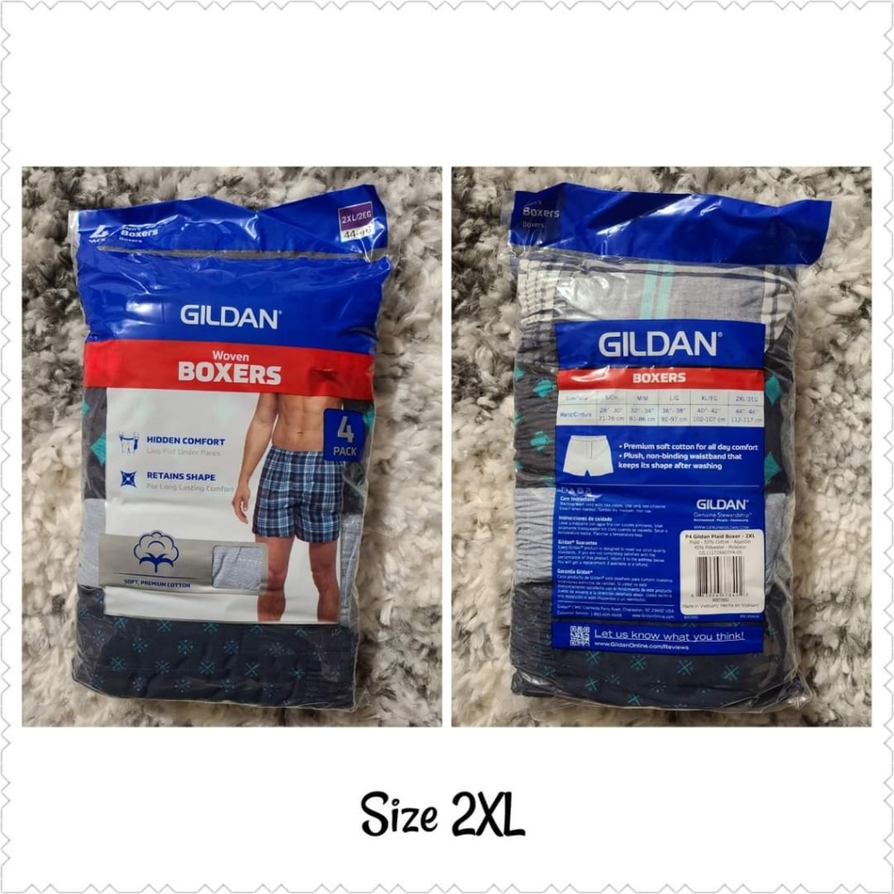 NIP Gildan Woven Boxers size 2XL